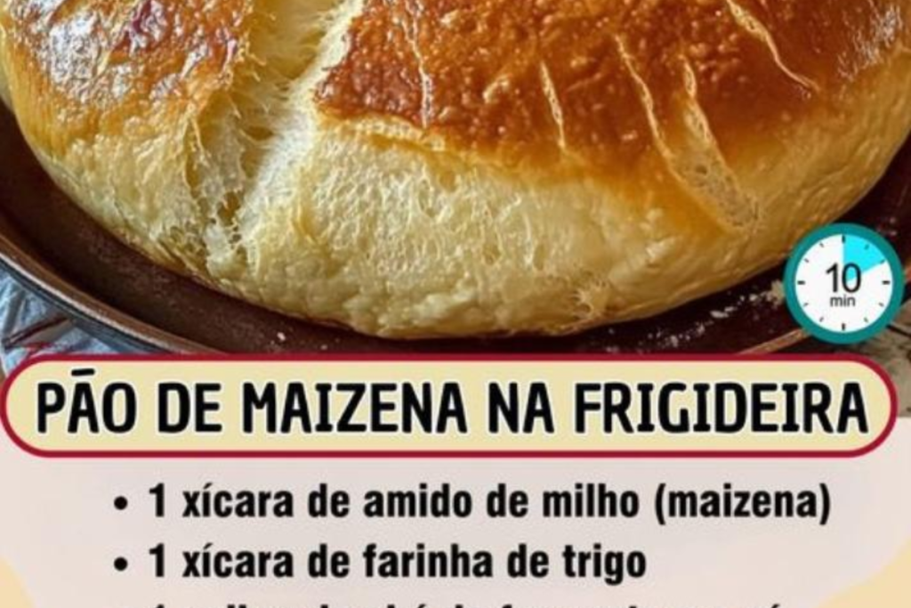 Pão de Maizena na Frigideira em 10 Minutos: A Receita Rápida e Incrível que Vai te Surpreender!