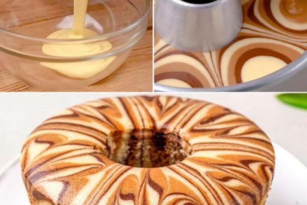 Bolo Mármore de Chocolate e Baunilha Irresistível e Fácil de Fazer