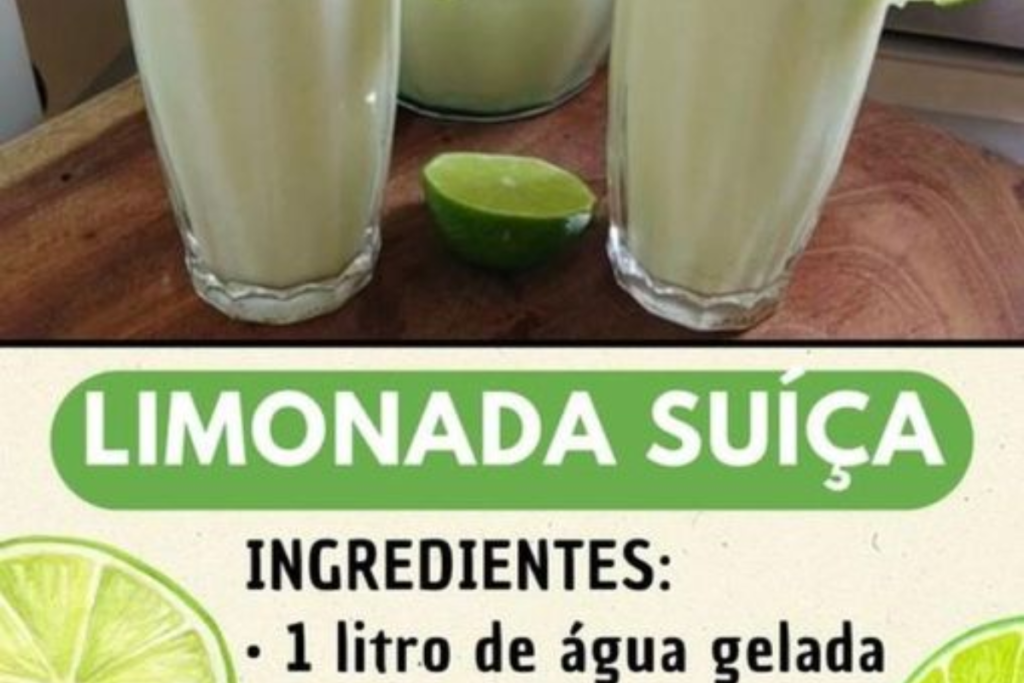 A Limonada Suíça Cremosa que Vai Refrescar seu Verão