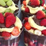 Bombom de Morango no Pote com Brigadeiro Branco e Ganache Irresistíveis