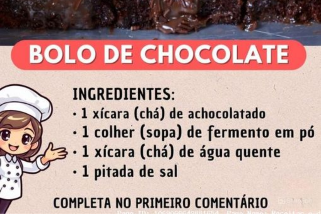 Bolo de Chocolate Fácil que Derrete na Boca e Encanta