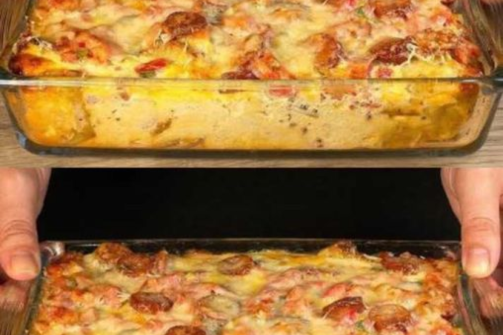 Batatas Gratinadas com Linguiça e Molho Refrescante Irresistível