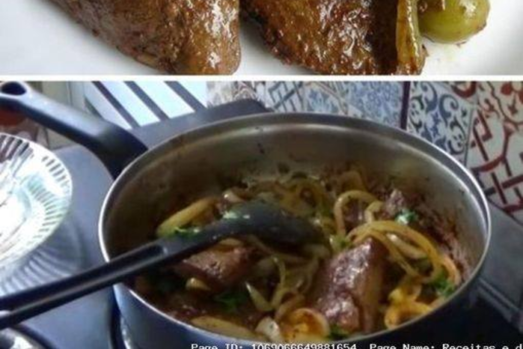 Fígado Macio e Saboroso em Marinada de Leite com Cebolas Caramelizadas: Uma Surpresa Deliciosa