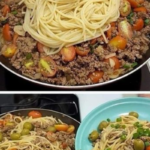 Macarrão Cremoso com Carne Moída e Tomates Frescos: Uma Delícia que Surpreende