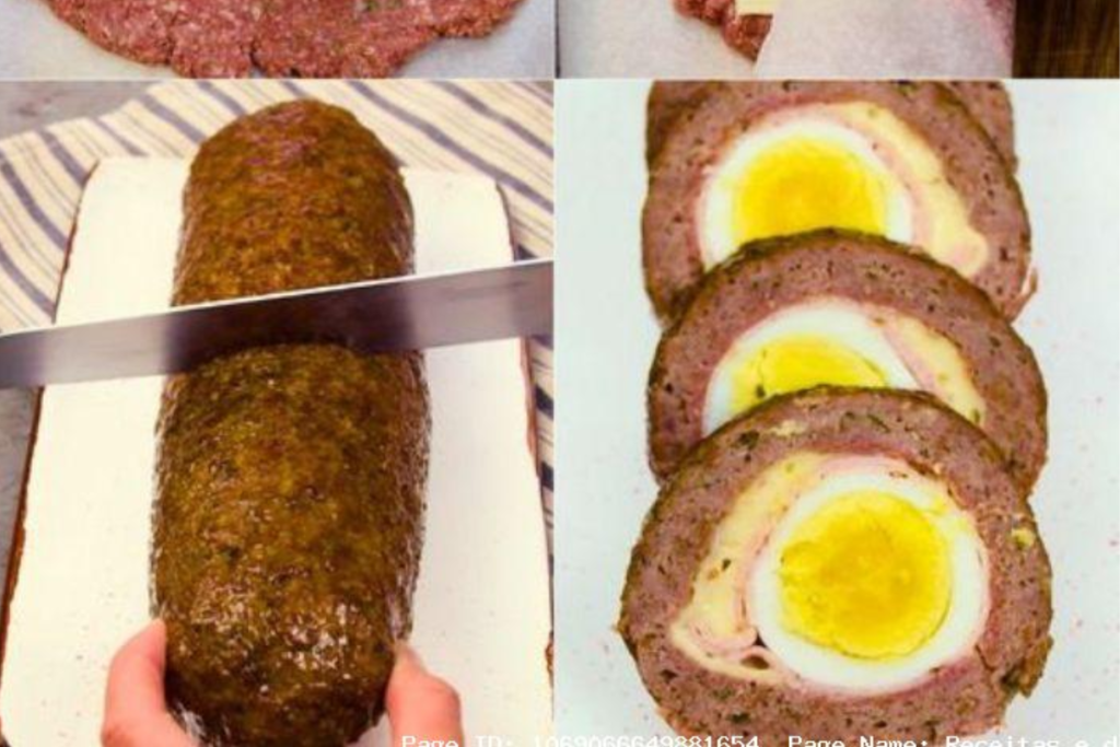 Rocambole de Carne Moída com Ovo: Saboroso e Irresistível!