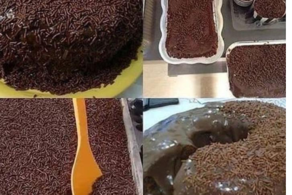 Bolo de Chocolate Macio com Cobertura Cremosa de Brigadeiro de Dar Água na Boca