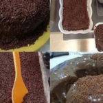 Bolo de Chocolate Macio com Cobertura Cremosa de Brigadeiro de Dar Água na Boca