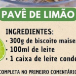 Pavê de Limão Irresistível com Biscoitos e Creme Cremoso: Uma Delícia que Vai Conquistar Você!