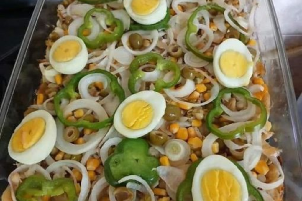 Salada de Bacalhau Refrescante com Azeitonas e Ervilhas que Vai Te Surpreender
