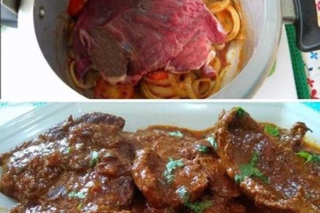 Bife Acebolado Suculento na Panela de Pressão para Impressionar