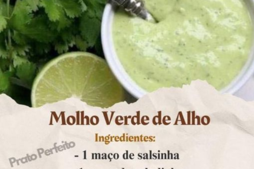 O Molho Verde de Alho que Vai Transformar Suas Receitas