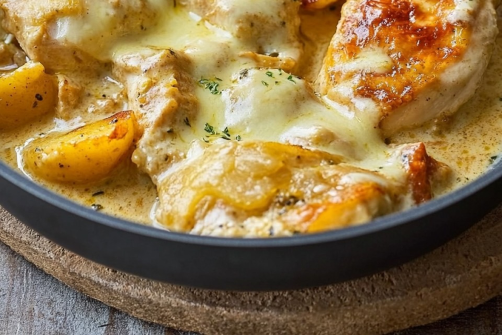 Frango com Batatas em Molho de Queijo: Uma Receita Cremosa que Vai Surpreender a Sua Família